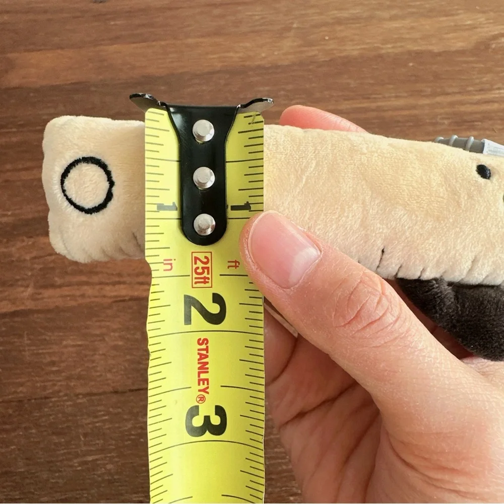 Ruler Plush Keychain Cute Kawaii School Supply Bag Charm Mini Soft Stuffed Toy